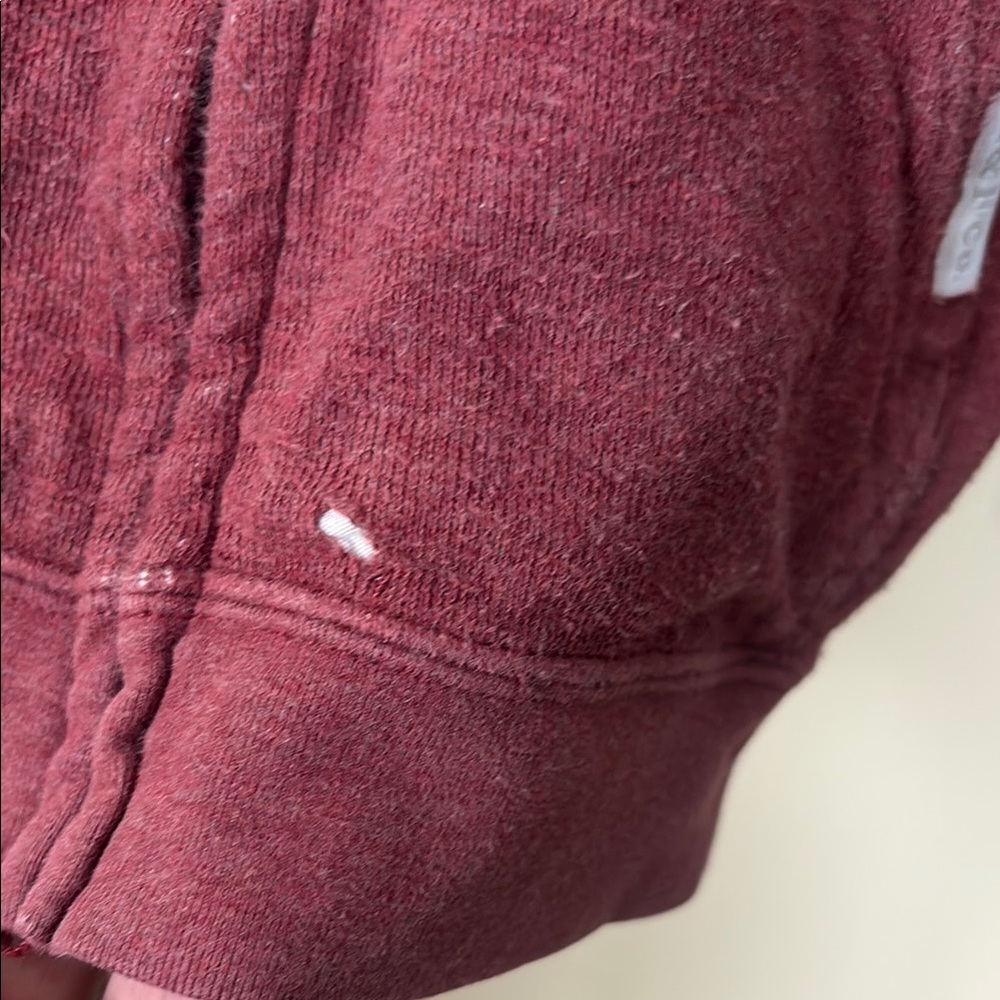 Abercrombie & Fitch Maroon Zip Jacket M - Picture 6 of 9